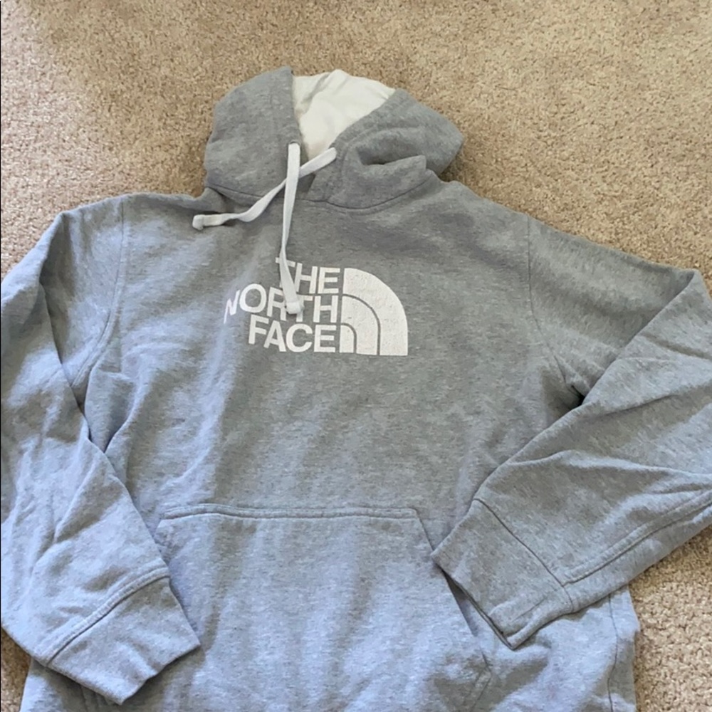 The north face sweatshirt gray hoodie